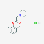 1-PIPERIDINEACETIC ACID 2,6-XYLYL ESTER HCL molecular structure