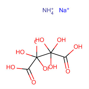 Butanedioic acid, 2,3-dihydroxy- (2R,3R)-, monoammoniummonosodium salt, tetrahydrate molecular structure