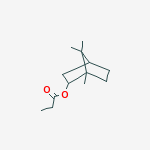 BICYCLO[2.2.1]HEPTAN-2-OL,1,7,7-TRIMETHYL-,PROPANOATE molecular structure