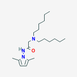 N-(2,5-dimethyl-1H-pyrrol-1-yl)-N~2~,N~2~-dihexylglycinamide molecular structure