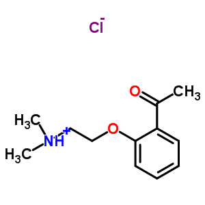 2'-(2-(DIMETHYLAMINO)ETHOXY)ACETOPHENONE HCL molecular structure