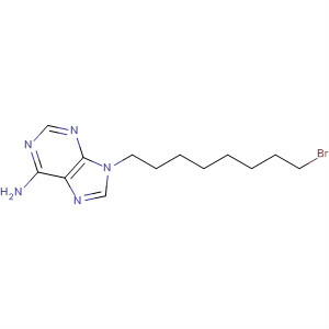 9H-Purin-6-amine, 9-(8-bromooctyl)- molecular structure