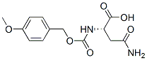 N2-[(p-Methoxybenzyl)oxycarbonyl]-L-asparagine molecular structure