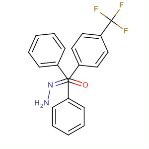 Methanone, diphenyl-, [4-(trifluoromethyl)phenyl]hydrazone molecular structure