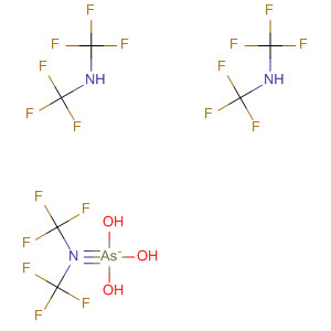 Methanamine,N,N',N''-[arsinidynetris(oxy)]tris[1,1,1-trifluoro-N-(trifluoromethyl)- molecular structure