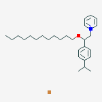 1-{2-(dodecyloxy)-2-[4-(propan-2-yl)phenyl]ethyl}pyridinium bromide molecular structure