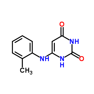 6-[(2-methylphenyl)amino]pyrimidine-2,4(1H,3H)-dione molecular structure