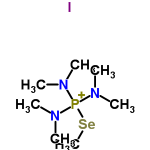tris(dimethylamino)(methylselanyl)phosphonium iodide molecular structure