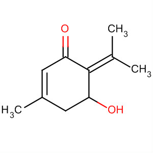 2-Cyclohexen-1-one, 5-hydroxy-3-methyl-6-(1-methylethylidene)- molecular structure