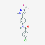 4-chloro-n-[4-[2-methyl-5-(trifluoromethyl)pyrazol-3-yl]phenyl]benzamide
