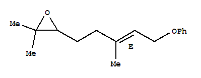 2,2-dimethyl-3-[(3E)-3-methyl-5-phenoxypent-3-en-1-yl]oxirane molecular structure