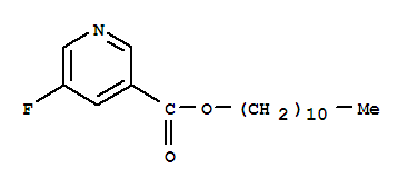 3-Pyridinecarboxylicacid, 5-fluoro-, undecyl ester molecular structure