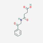 N-(2-OXO-2-PHENYL-ETHYL)-SUCCINAMIC ACID molecular structure