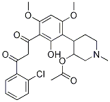 4-(3-(3-(2-chlorophenyl)-3-oxopropanoyl)-2-hydroxy-4,6-dimethoxyphenyl)-1-methylpiperidin-3-yl acetate