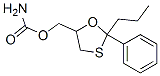 2-Phenyl-2-propyl-1,3-oxathiolane-5-methanol carbamate molecular structure