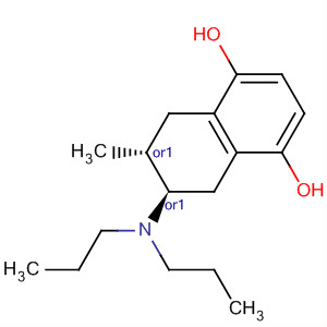 1,4-Naphthalenediol, 6-(dipropylamino)-5,6,7,8-tetrahydro-7-methyl-,(6R,7R)-rel- molecular structure