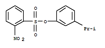 3-(propan-2-yl)phenyl 2-nitrobenzenesulfonate molecular structure