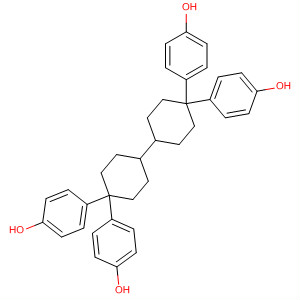 Phenol, 4,4',4'',4'''-[1,1'-bicyclohexyl]-4,4'-diylidenetetrakis- molecular structure