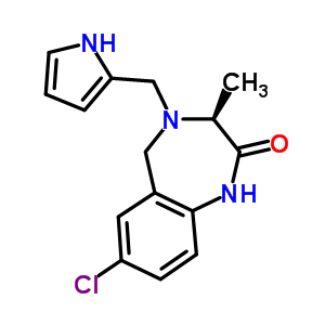 (3S)-7-chloro-3-methyl-4-(1H-pyrrol-2-ylmethyl)-1,3,4,5-tetrahydro-2H-1,4-benzodiazepin-2-one