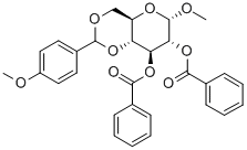 Methyl-4,6-di-O-(4-methoxybenzylidene)-2,3-di-O-benzoyl-α-D-glucopyranoside molecular structure