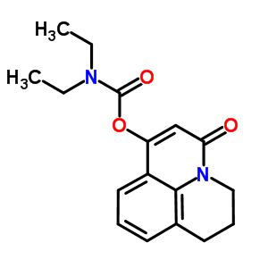 5-oxo-2,3-dihydro-1H,5H-pyrido[3,2,1-ij]quinolin-7-yl diethylcarbamate molecular structure