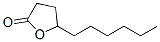 γ-Hexyl-γ-butyrolactone,  4,5-Dihydro-5-hexyl-2(3H)-furanone molecular structure