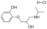 2-[2-hydroxy-3-[(1-methylethyl)amino]propoxy]phenol hydrochloride molecular structure
