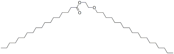 Stearic acid, 2-(octadecyloxy)ethyl ester molecular structure