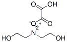 bis(2-hydroxyethyl)ammonium hydrogen oxalate molecular structure