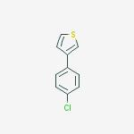 Thiophene, 3-(4-chlorophenyl)- molecular structure