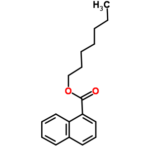 1-naphthalenecarboxylic acid, heptyl ester molecular structure