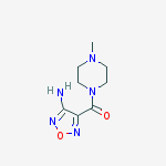 (4-amino-1,2,5-oxadiazol-3-yl)-(4-methylpiperazin-1-yl)methanone molecular structure