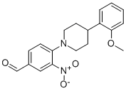 4-[4-(2-METHOXYPHENYL)PIPERIDINO]-3-NITROBENZALDEHYDE molecular structure
