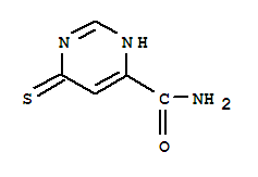 4-PYRIMIDINECARBOXAMIDE,1,6-DIHYDRO-6-THIOXO- molecular structure