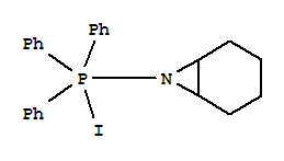 Phosphorane, (7-azabicyclo[4.1.0]hept-7-yl)iodotriphenyl- molecular structure