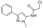 N1-(1-METHYL-3-PHENYL-1H-PYRAZOL-5-YL)-2-CHLOROACETAMIDE molecular structure
