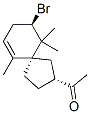 1-[(2R,5S,9R)-9-Bromo-6,10,10-trimethylspiro[4.5]dec-6-en-2-yl]ethanone molecular structure