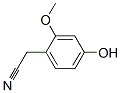 Benzeneacetonitrile,4-hydroxy-2-methoxy- molecular structure