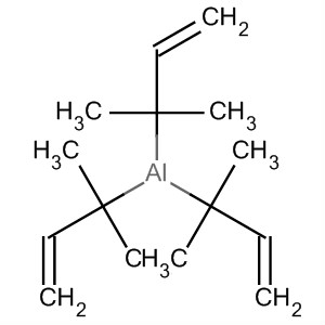 Aluminum, tris(1,1-dimethyl-2-propenyl)- molecular structure