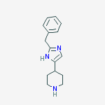 4-(2-benzyl-1H-imidazol-5-yl)piperidine molecular structure