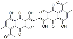 1,1-Diacetyl-2,2-dimethyl-4,4,5,5-tetrahydroxy-6,6-bi[9,10-anthraquinone]