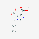 1H-Imidazole-4,5-dicarboxylic acid, 1-(phenylmethyl)-, dimethyl ester molecular structure