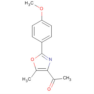 Ethanone, 1-[2-(4-methoxyphenyl)-5-methyl-4-oxazolyl]- molecular structure
