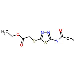 ethyl {[5-(acetylamino)-1,3,4-thiadiazol-2-yl]sulfanyl}acetate
