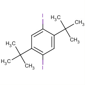 Benzene, 1,4-bis(1,1-dimethylethyl)-2,5-diiodo- molecular structure