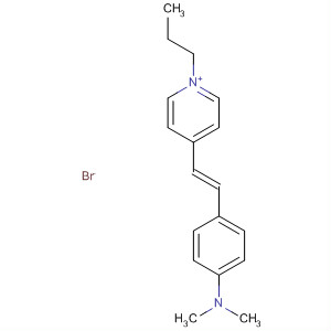 Pyridinium, 4-[(1E)-2-[4-(dimethylamino)phenyl]ethenyl]-1-propyl-,bromide molecular structure