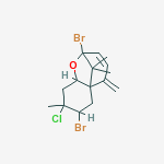 2,7-dibromo-8-chloro-8,10,10-trimethyl-5-methylidene-2,5,7,8,9,9a-hexahydro-6H-2,5a-methano-1-benzoxepine molecular structure