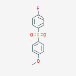 4-fluorophenyl 4-methoxyphenyl sulfone molecular structure