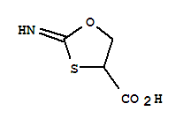 4-Oxathiolanecarboxylicacid, 2-imino- molecular structure