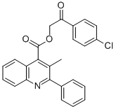 2-(4-chlorophenyl)-2-oxoethyl 3-methyl-2-phenyl-4-quinolinecarboxylate molecular structure